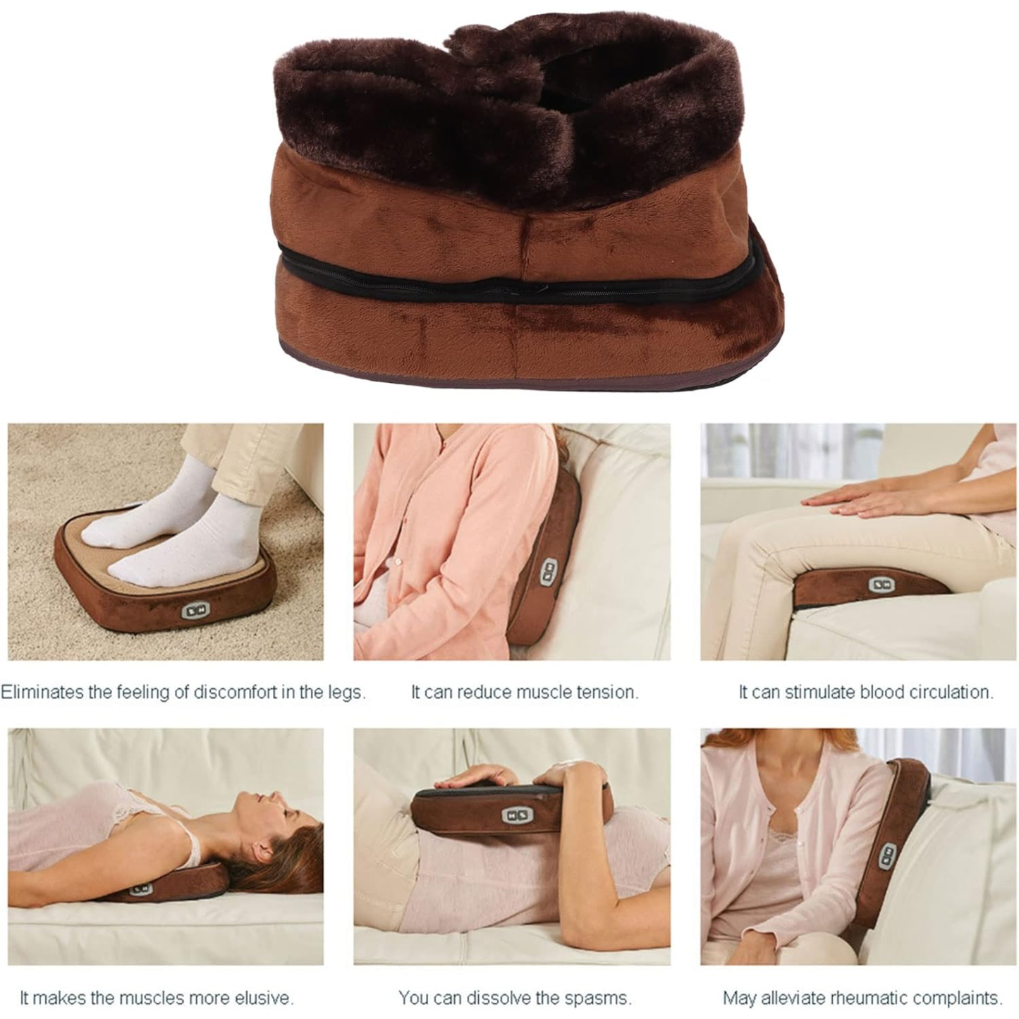 2-in-1 foot warmer and massager