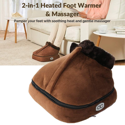 2-in-1 foot warmer and massager